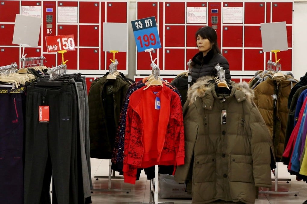 China’s retail numbers for November saw a slight drop from October, despite high Singles’ Day sales. Photo: Reuters