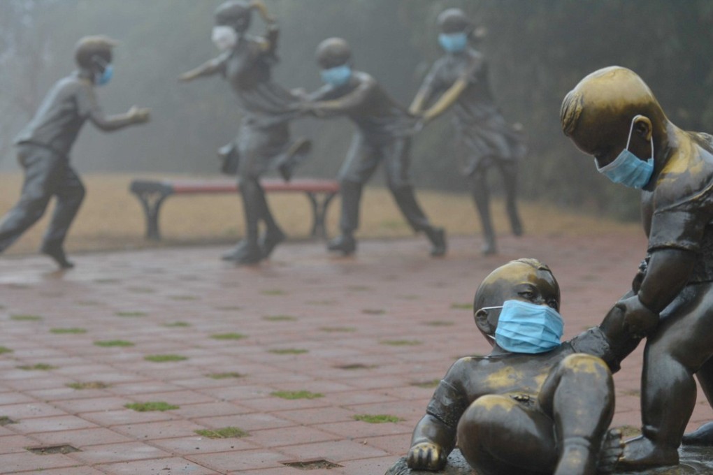 Sculptures at a park in Henan province, China. Photo: Reuters