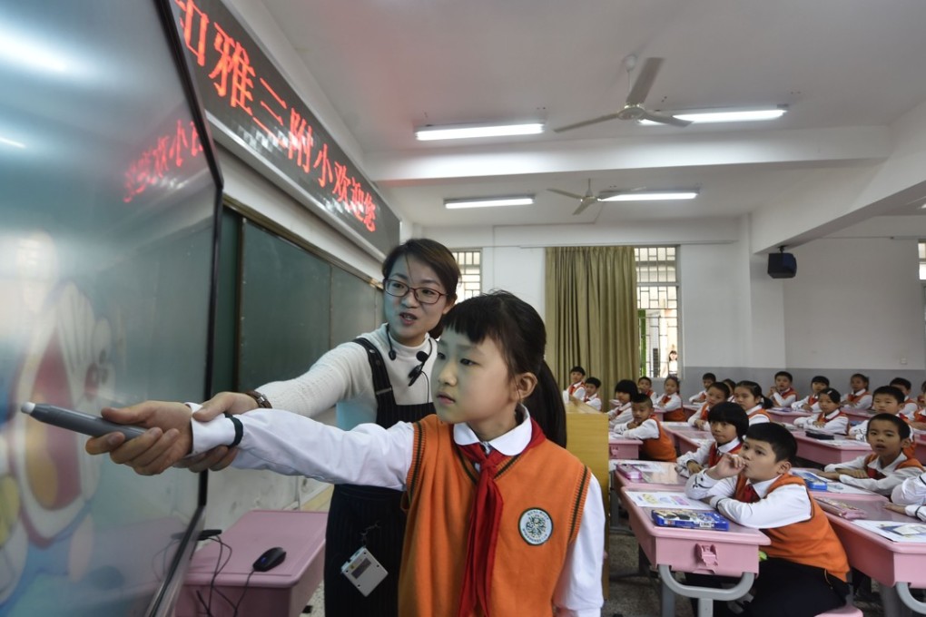 AI cannot provide the emotional support of a human teacher. Photo: Xinhua