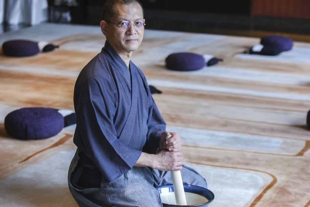 Japanese chef Toshio Tanahashi, at the Peak Suite, Four Seasons Hotel Hong Kong. Picture: Xiaomei Chen