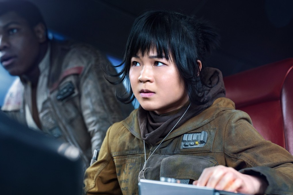 Kelly Marie Tran plays Rose and John Boyega plays Finn in Star Wars: The Last Jedi. Photo: Jonathan Olley/Walt Disney Studios