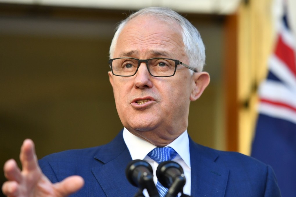 Australian Prime Minister Malcolm Turnbull speaks at a press conference at Parliament House in Canberra. Photo: EPA