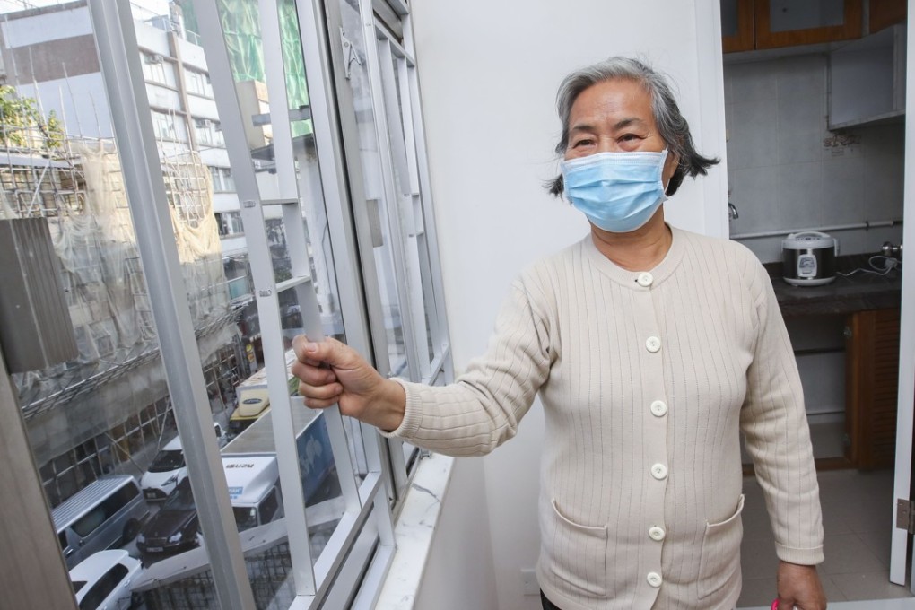 Grandma Tang is one of 20 families who are the first batch to benefit from a government-backed shared housing scheme. Photo: Edward Wong