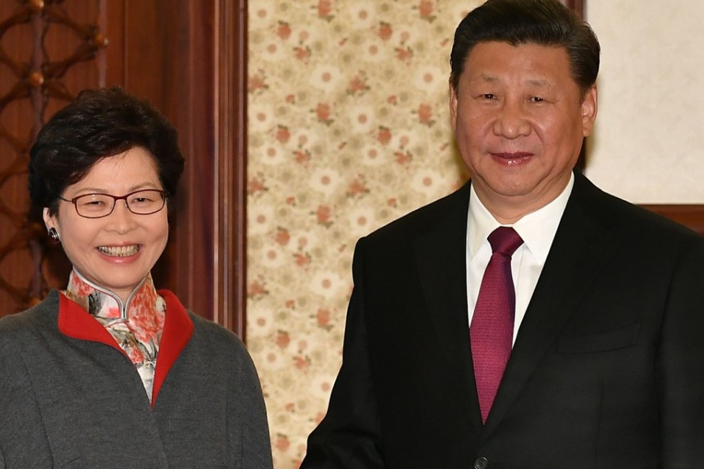 Xi Jinping praised Carrie Lam’s ‘good start’ as Hong Kong chief executive. Photo: Handout