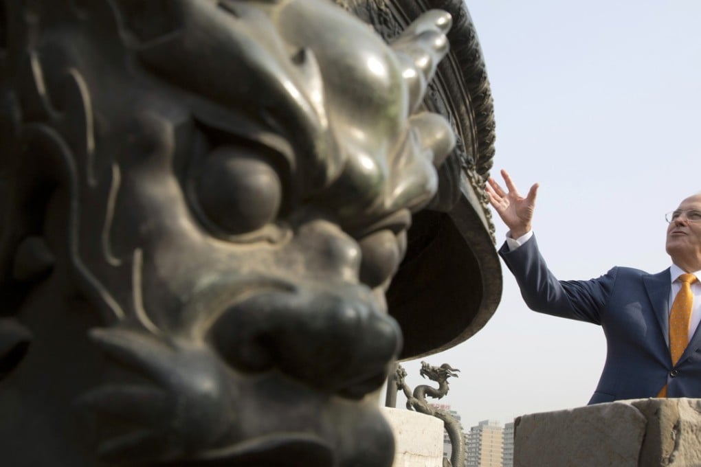 Australian Prime Minister Malcolm Turnbull in Beijing last year. The presence of a Beijing bogeymen has loomed large in Australian political life for much of the past 12 months. Photo: AP