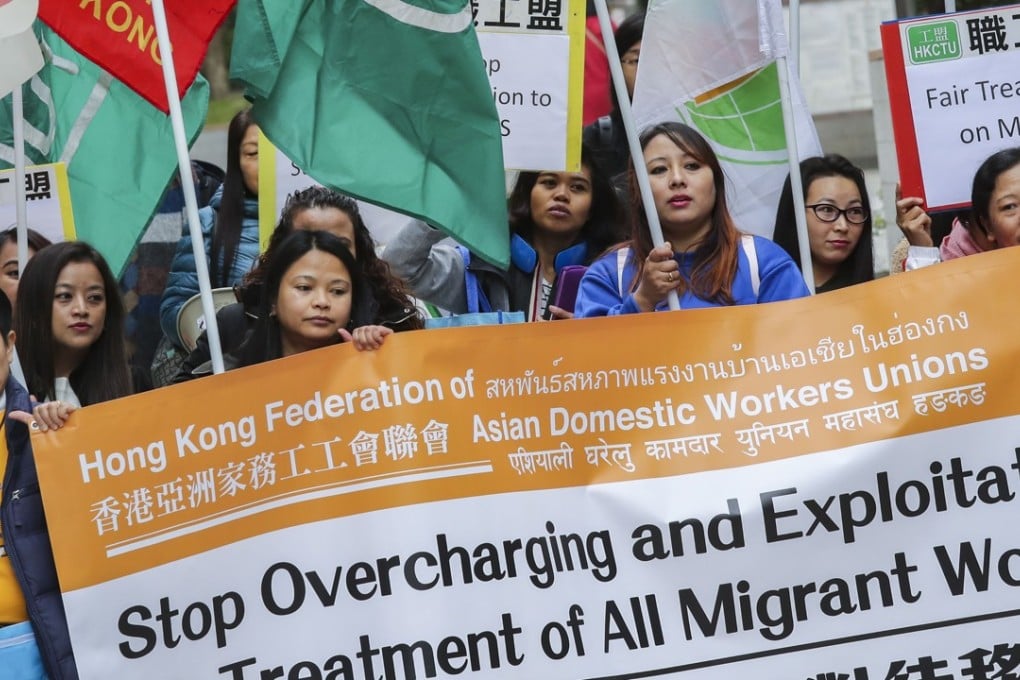 The march was to coincide with UN International Migrants Day. Photo: K.Y. Cheng