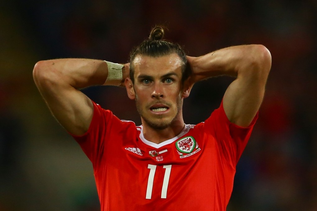 Wales striker Gareth Bale reacts during the Fifa World Cup 2018 qualifier against Austria. Photo: AFP