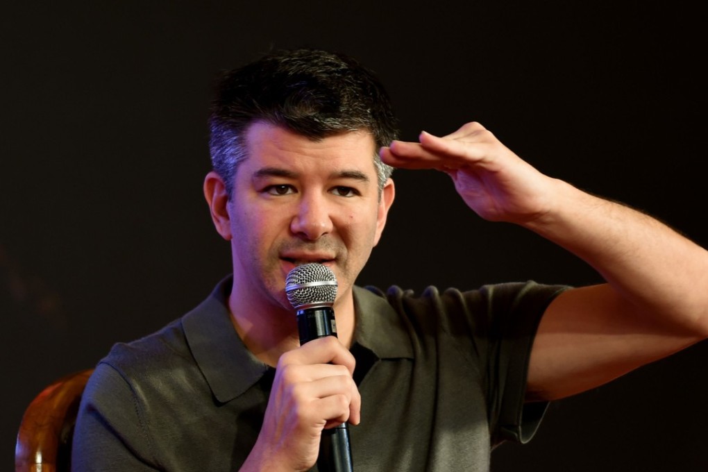 Co-founder and former Chief Executive Officer of Uber, Travis Kalanick at an event in New Delhi. Photo: AFP/MONEY SHARMA