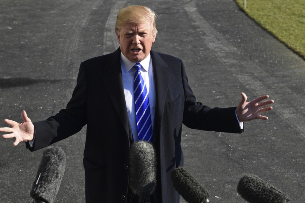 US President Donald Trump will declare that China and Russia are competitors seeking to challenge US power and erode its security and prosperity on Monday. Photo: AP