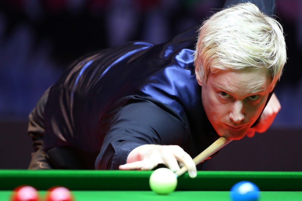 Neil Robertson plays a shot during his Hong Kong Masters final victory in July. Photo: David Wong