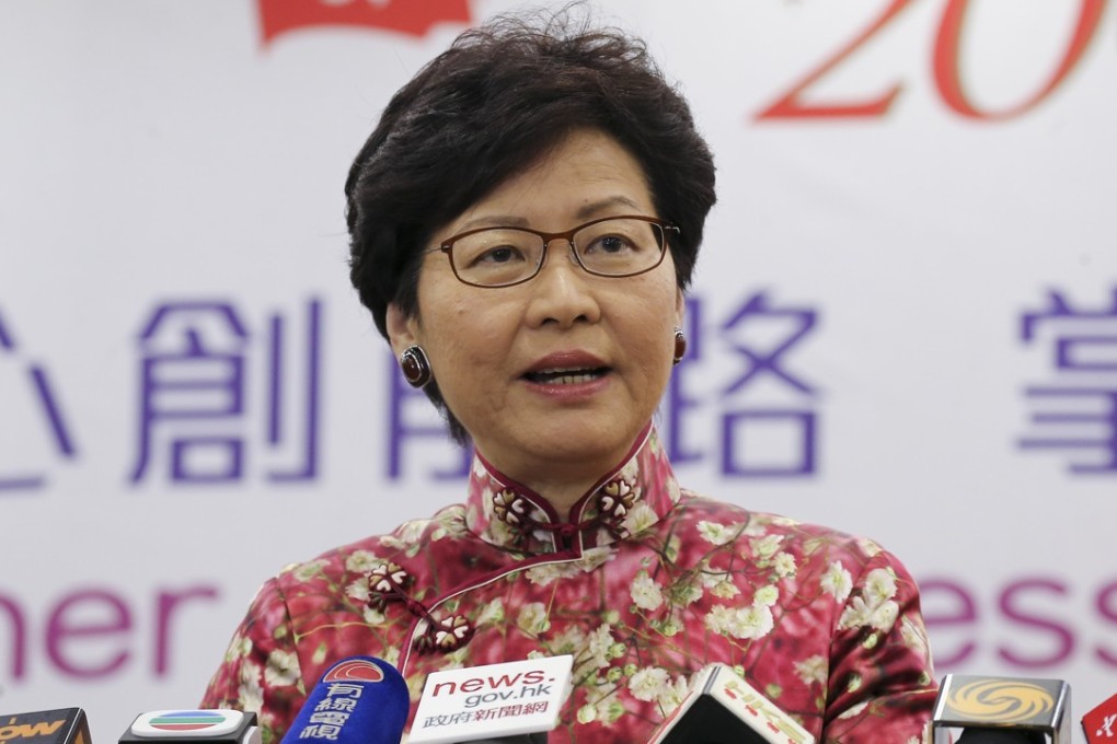 Hong Kong Chief Executive Carrie Lam addresses the media during her three-day duty visit to Beijing, on December 15. Photo: Dickson Lee