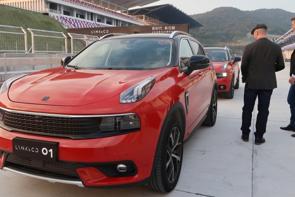 The Lynk 01 sport utility vehicle at a media event in China last month. Photo: Reuters