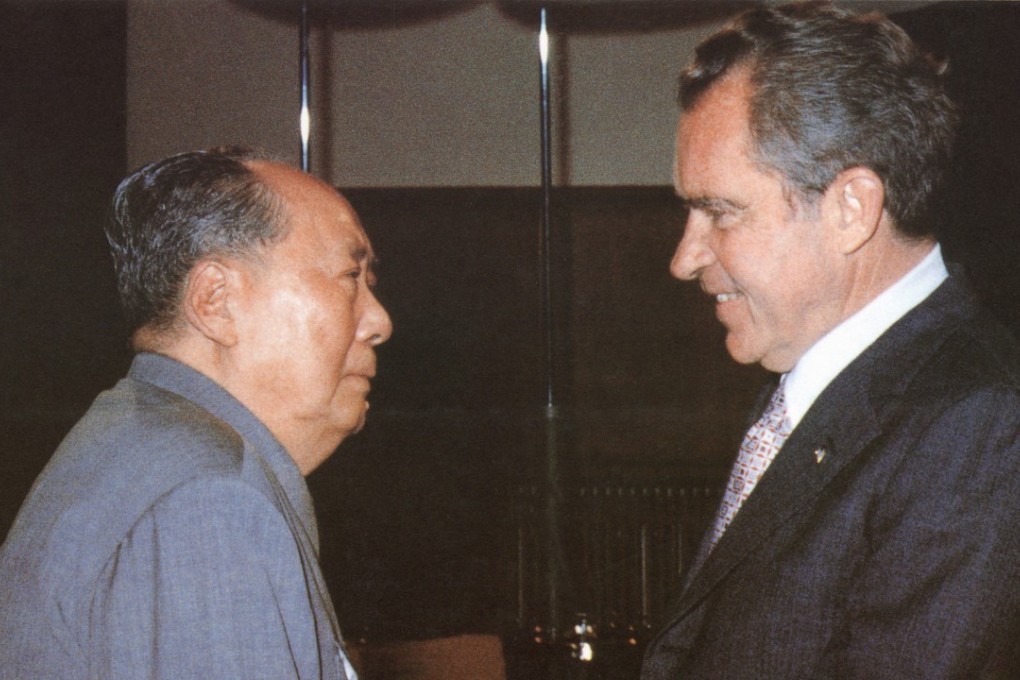 Chairman Mao Zedong welcomes US President Richard Nixon to Beijing in 1972, in the early days of modern Sino-US relations. Photo: AFP