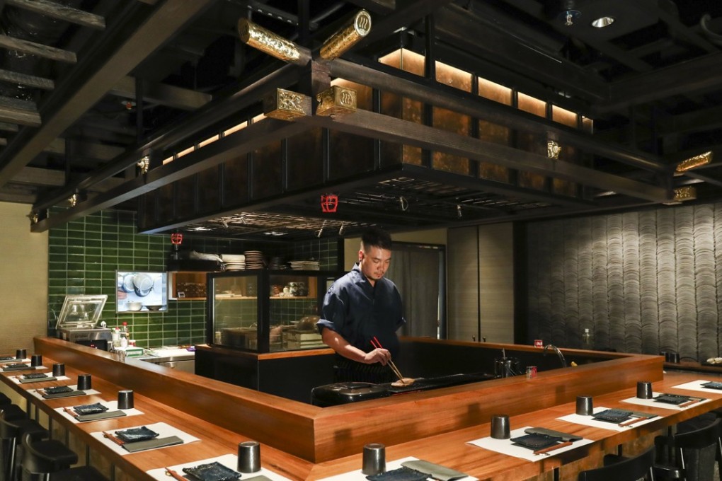The interior of Kousen Irori Sumiyaki in North Point. Photo: Nora Tam
