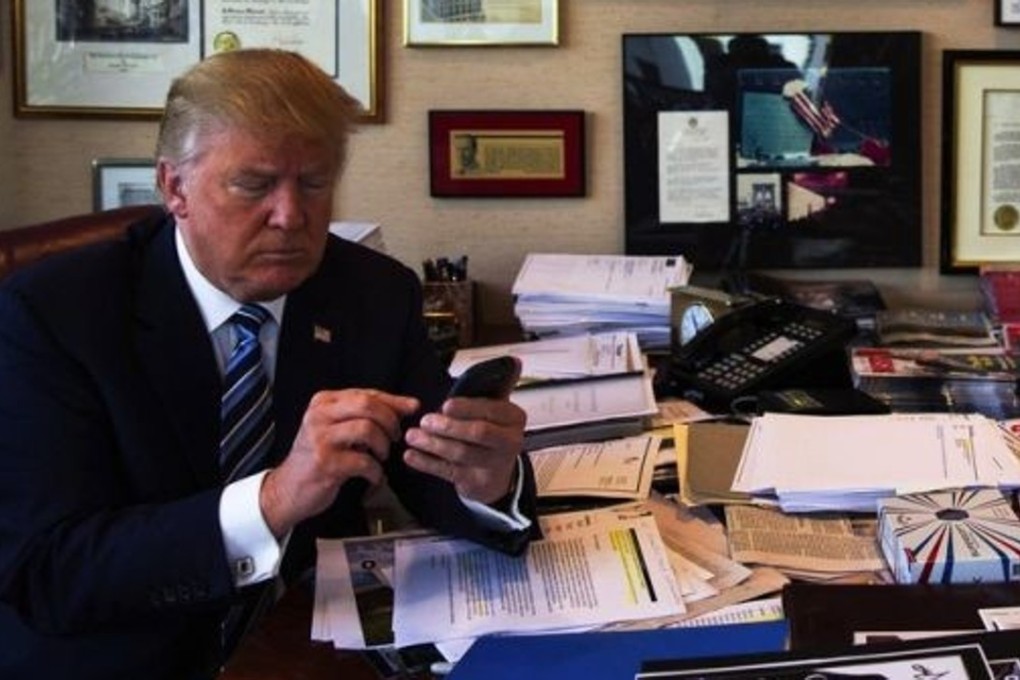 US President Donald Trump’s fondness for Twitter has often upended the news cycle. Photo: Handout