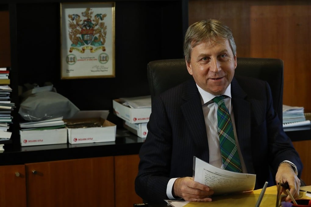 Outgoing HKU vice-chancellor Peter Mathieson will take a huge pay cut after moving to Edinburgh University. Photo: Nora Tam