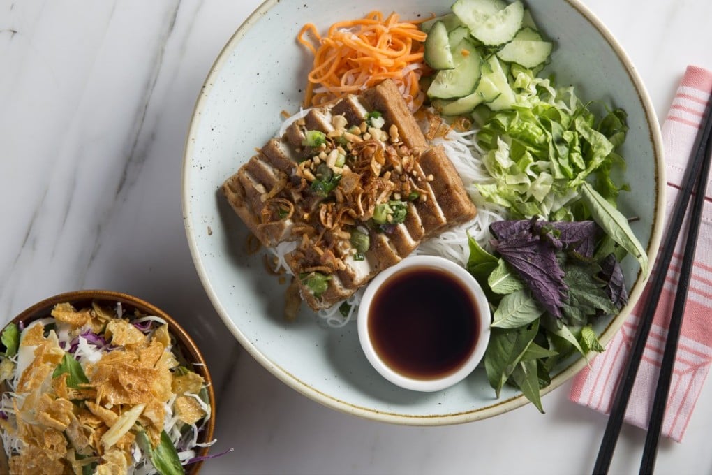 The vegetarian lunch set from Le Garcon Saigon in Wan Chai comes highly recommended.