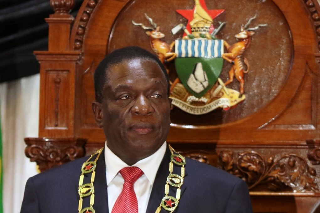 Zimbabwean President Emmerson Mnangagwa looks on after delivering his first State of the Nation Address (SONA) in Harare, Zimbabwe, on December 20, 2017. Photo: Reuters