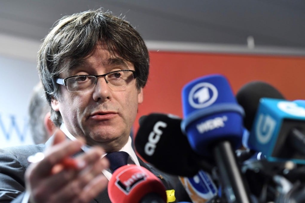 Carles Puigdemont at a press conference on December 22, 2017 in Brussels. Photo: AFP