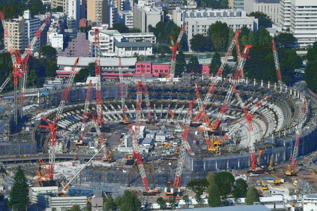 Japan’s new National Stadium will host the opening and closing ceremonies of the 2020 Summer Olympics. Photo: Kyodo