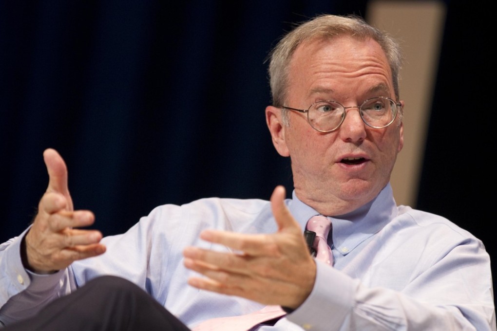 Former Google chief executive Eric Schmidt, seen in Cannes, France, in June 2016, is stepping down as Alphabet’s executive chairman. Photo: TNS