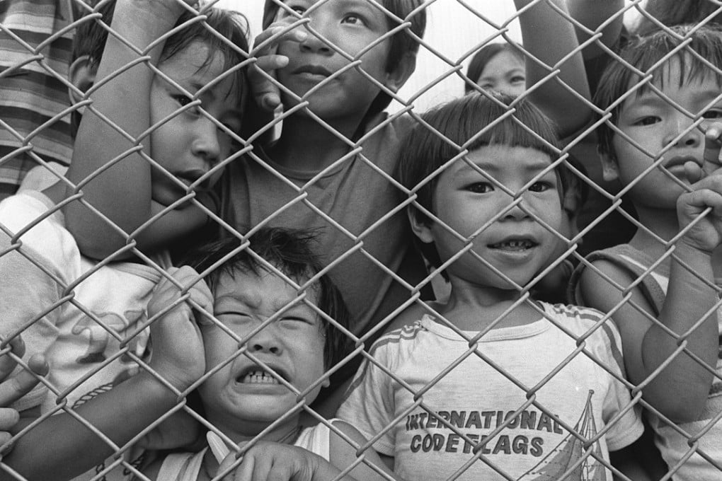 Vietnamese children in a Hong Kong refugee camp in 1985. Photo: SCMP