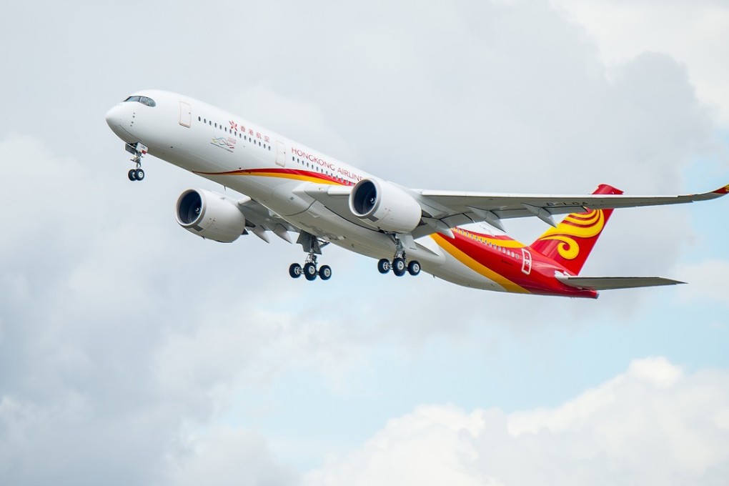 An A350 takes off from Toulouse in France on its way to Hong Kong. Photo: Handout