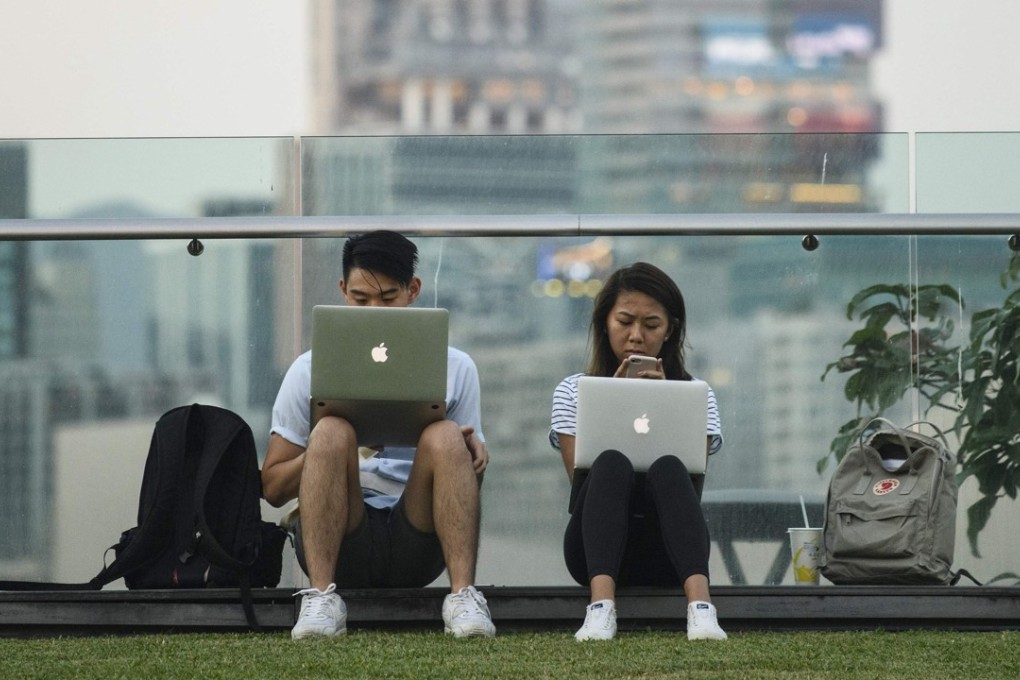 Use of social media is growing in Hong Kong, but there is a downside to increased computer use. Photo: AFP