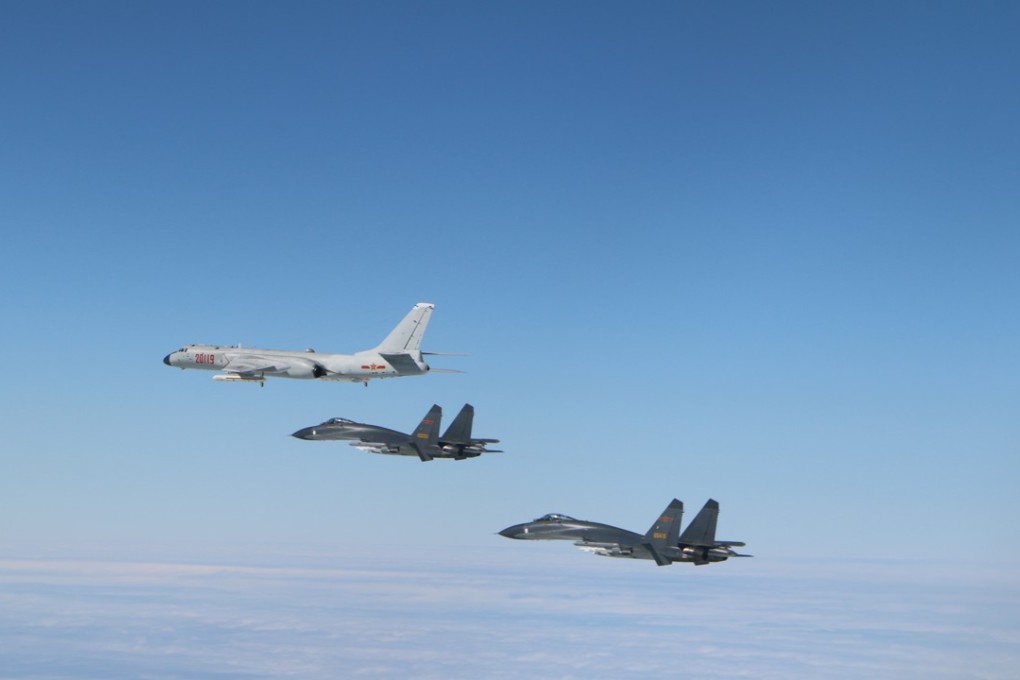 Chinese aircraft taking part in a patrol earlier this month that passed the Bashi Channel, which lies between two southern Japanese islands, and the Bashi Channel that separates Taiwan and the Philippines. Photo: Xinhua