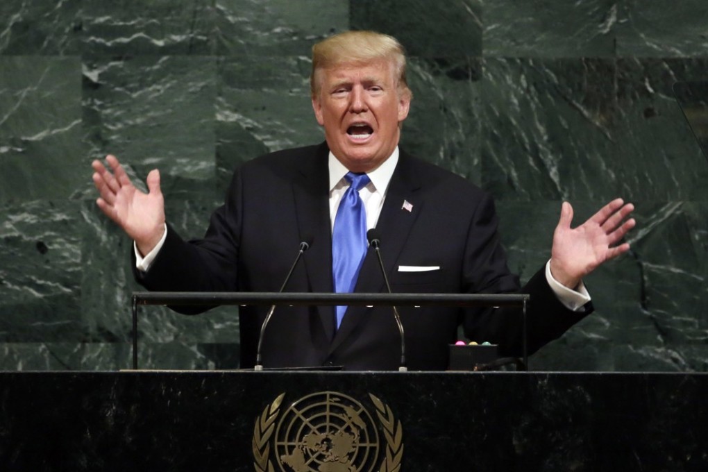 In this September 19 file photo, US President Donald Trump addresses the 72nd session of the United Nations General Assembly. Photo: AP