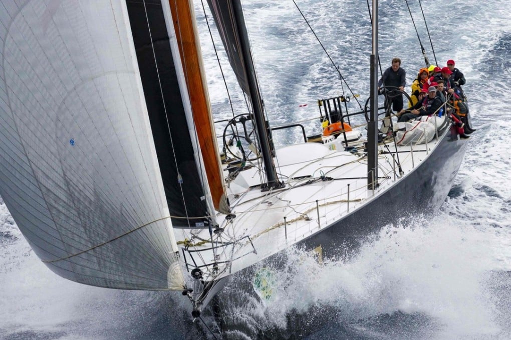 Hong Kong’s Botin 80 yacht Beau Geste heading for Hobart. Photo: AFP