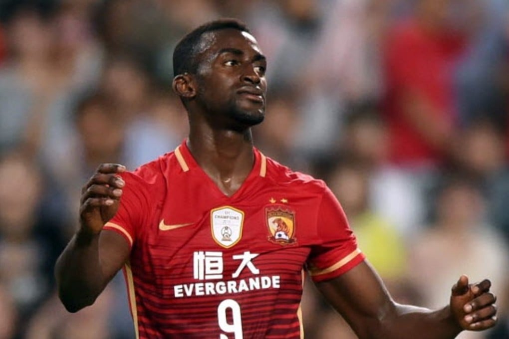 Evergrande’s Jackson Martinez has made only a handful of appearances for the Chinese Super League club. Photo: EPA