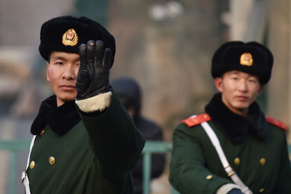China’s People’s Armed Police will fall under the sole command of the Central Military Commission, chaired by President Xi jinping. Photo: AFP
