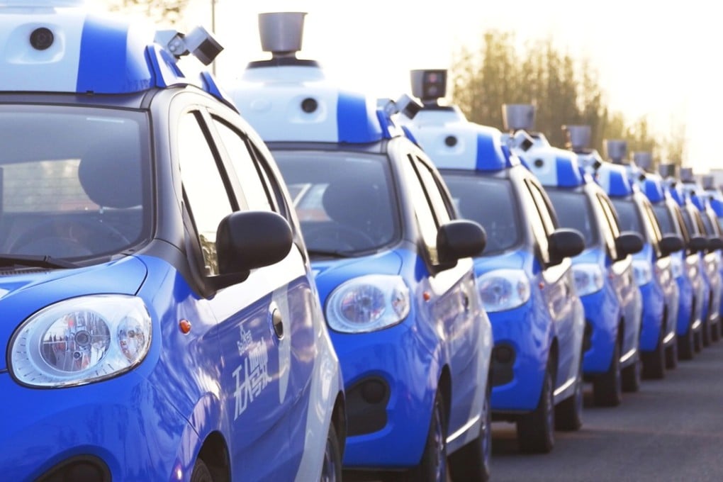 Baidu's driverless car fleet test-running in Wuzhen, during the World Internet Conference in 2016. The company is set to unveil its latest self-driving software and technology at flagship CES Las Vegas event on January 8. SCMP Pictures (Handout)
