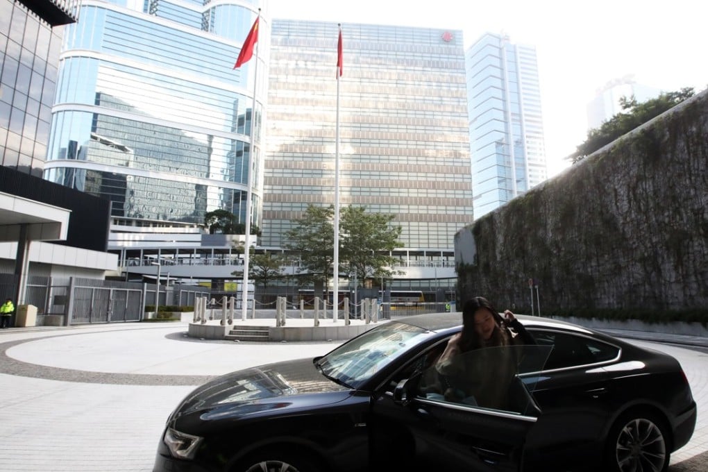 From today, civil servants and visitors to the government offices can be dropped off at or walk through the forecourt known as ‘Civic Square’. Photo: Edward Wong