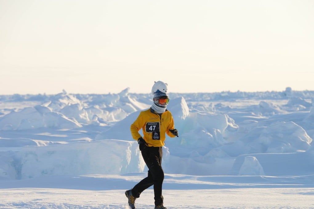 Convoy’s former chairman Quincy Wong Lee-man, an avid runner and enthusiast of extreme endurance sports, running the 100-kilometre Antarctic Ice Marathon in 2015.