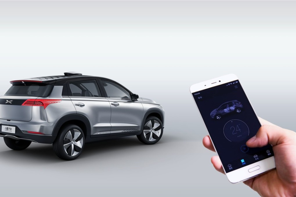 Xiaopeng Motors, the Guangzhou-based electric vehicle start-up backed by Alibaba Group Holding, will launch its first production electric sport utility vehicle, which has auto parking and remote control features, at the CES trade show on January 9, 2018 in Las Vegas, Nevada. Photo: Handout