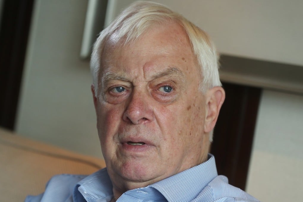 Hong Kong’s last colonial governor Chris Patten. Photo: Edward Wong