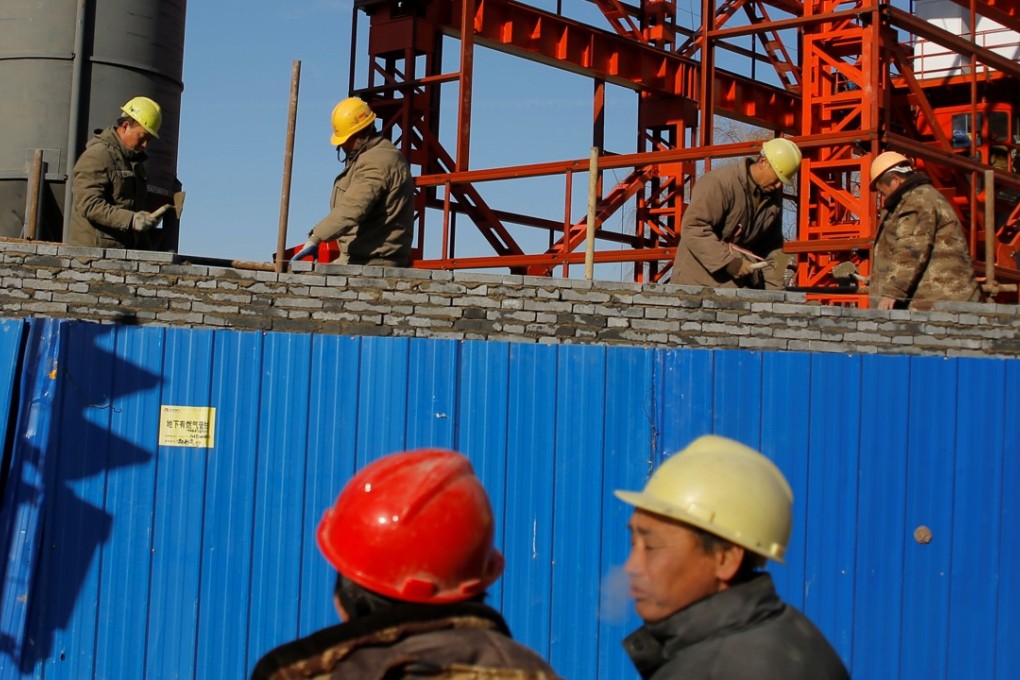 Bonds are often used to fund construction projects in China. Corporate bond defaults totalled US$1.84 billion last year. Photo: Reuters