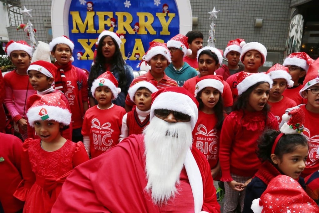 A children’s choir performs at Laguna City. Photo: Jonathan Wong