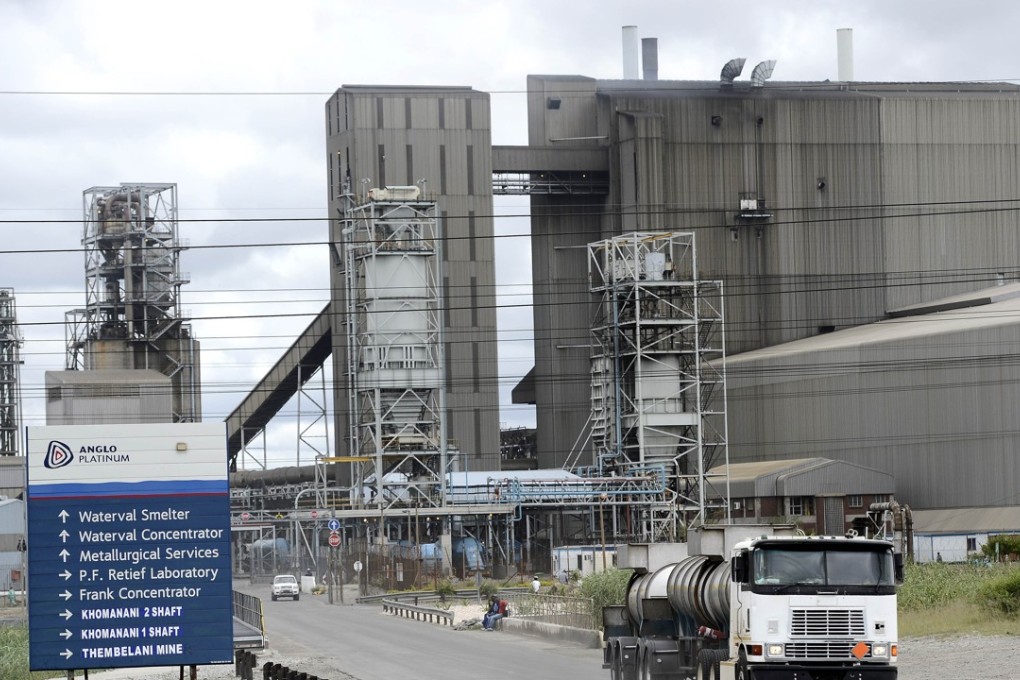 Mining giant Anglo American said in December 2015 that it plans to slash its workforce by almost two-thirds, from 135,000 to 50,000 after 2017, under a restructuring triggered by tumbling commodity prices. The Anglo American Platinum mine in Rustenburg, northwest of Johannesburg. Photo: AFP