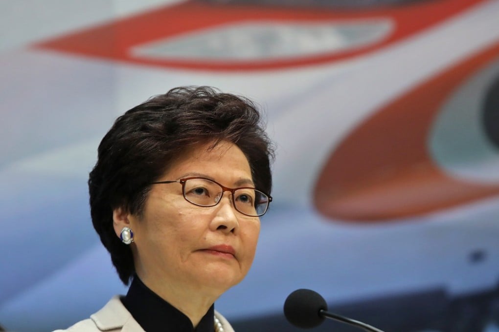 Lam said a three-step process outlined by which Hong Kong would implement the so-called co-location arrangement for the line to Guangzhou was ‘entirely prudent and lawful’. Photo: Sam Tsang