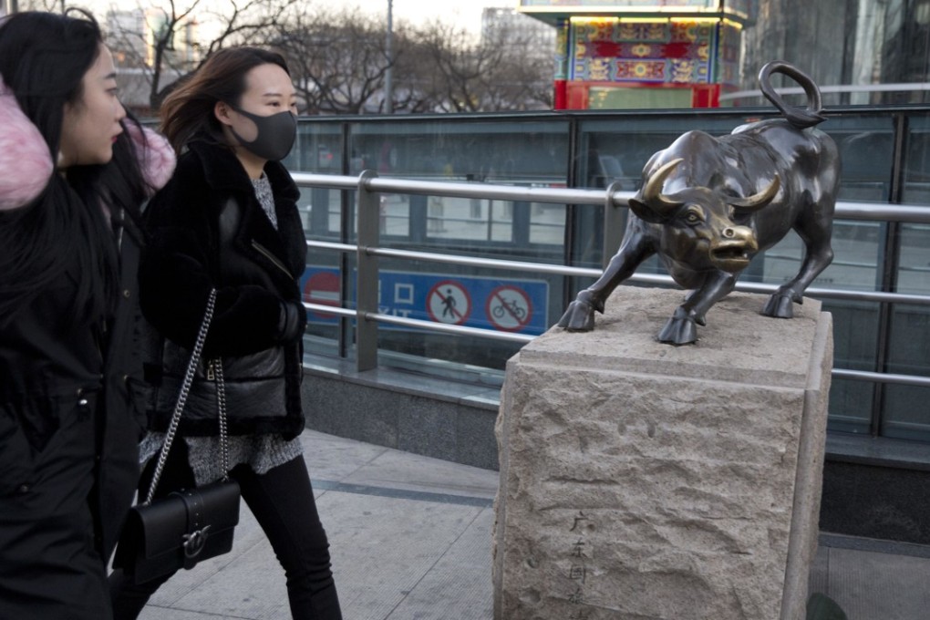 Possible triggers for a major sell-off this year include intensified concerns about China’s economy. Photo: AP