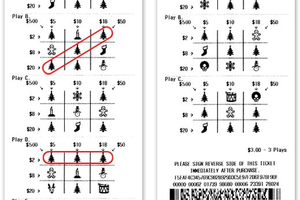 A computer glitched in a lottery game in South Carolina on Christmas Day for two hours and many noticed and bought multiple US$500 winning tickets