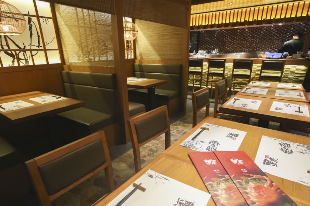 The interior of Kani Kei in Causeway Bay. Photo: David Wong