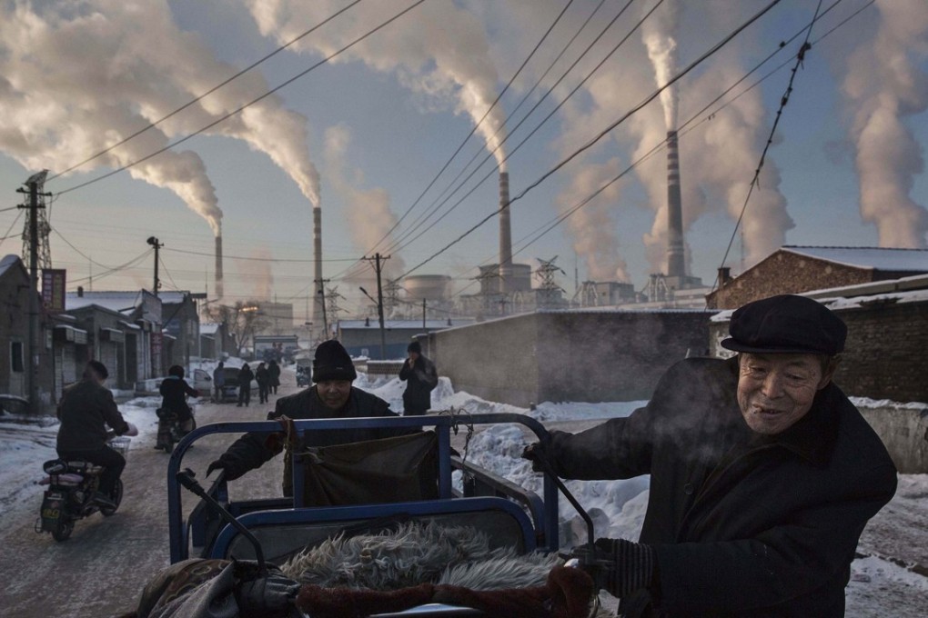 China has been heavily dependent on burning coal for energy. Photo: AP
