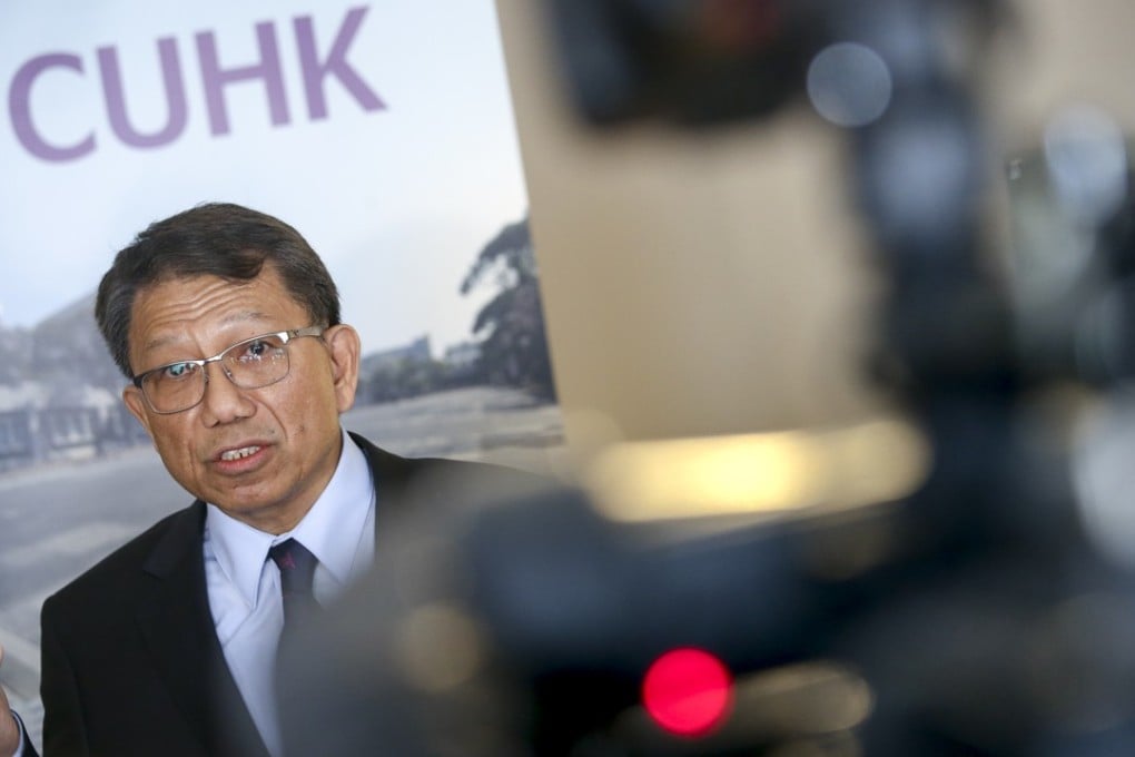 Rocky Tuan, the new head of Chinese University, meets the media. Photo: David Wong
