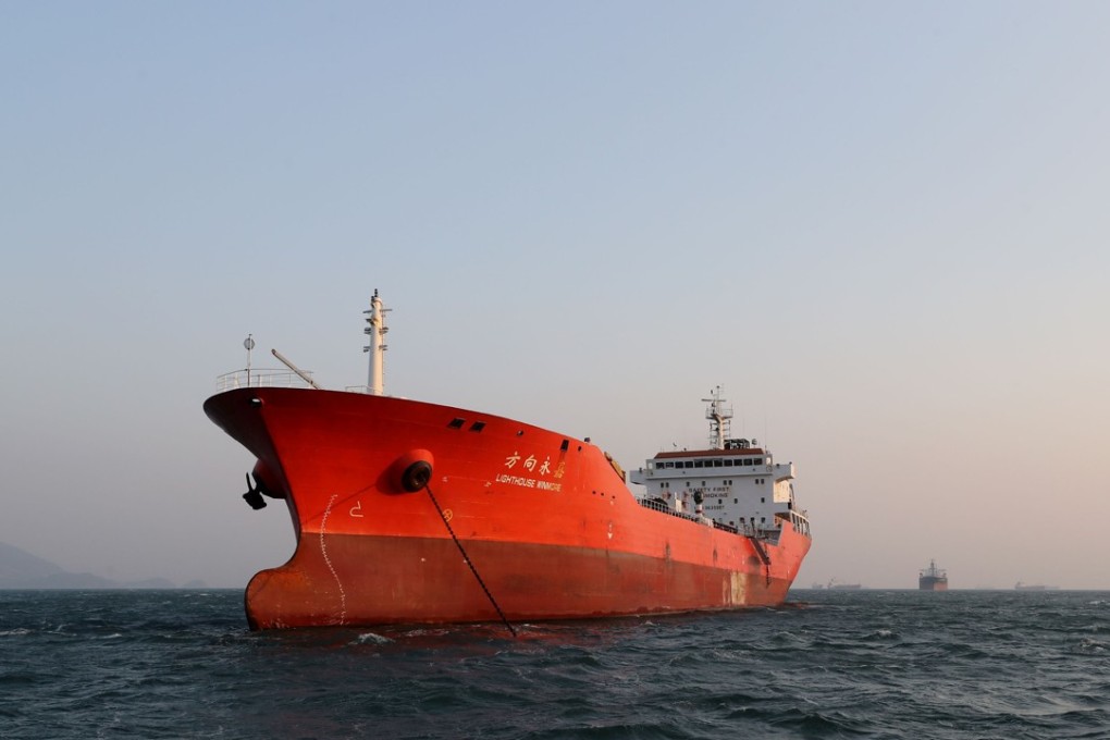 The Lighthouse Winmore, the Hong Kong-flagged vessel suspected of transferring oil to North Korea in defiance of international sanctions. Photo: Reuters