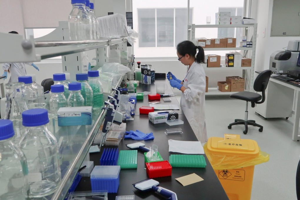 A scientist works at a drug development facility in Shanghai. Photo: Reuters