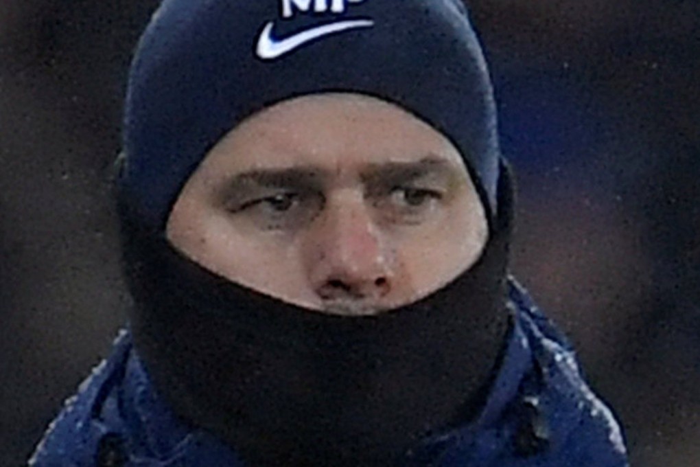 Tottenham Hotspur manager Mauricio Pochettino watches from the touchline as his side beat Swansea. Photo: Reuters